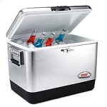 Coleman 54 Quart Retro Steel Cooler